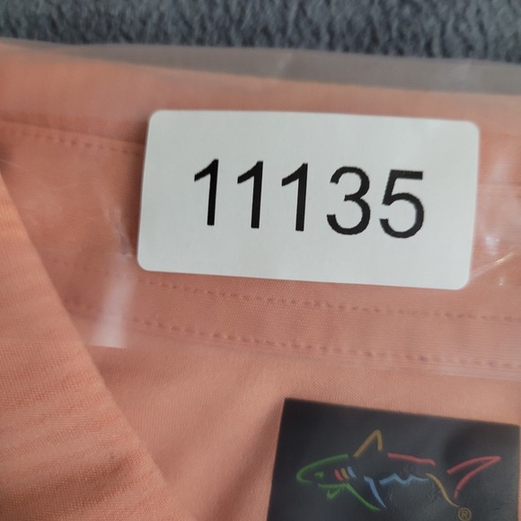 Quail Hollow Greg Norman Golf Polo Shirt Mens L Orange Short Sleeve Performance - Picture 10 of 10